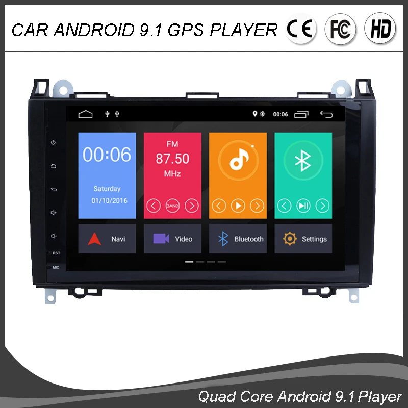 9''Android 9 0 четырехъядерный Автомобильный GPS сенсорный экран для Mercedes Benz Sprinter A