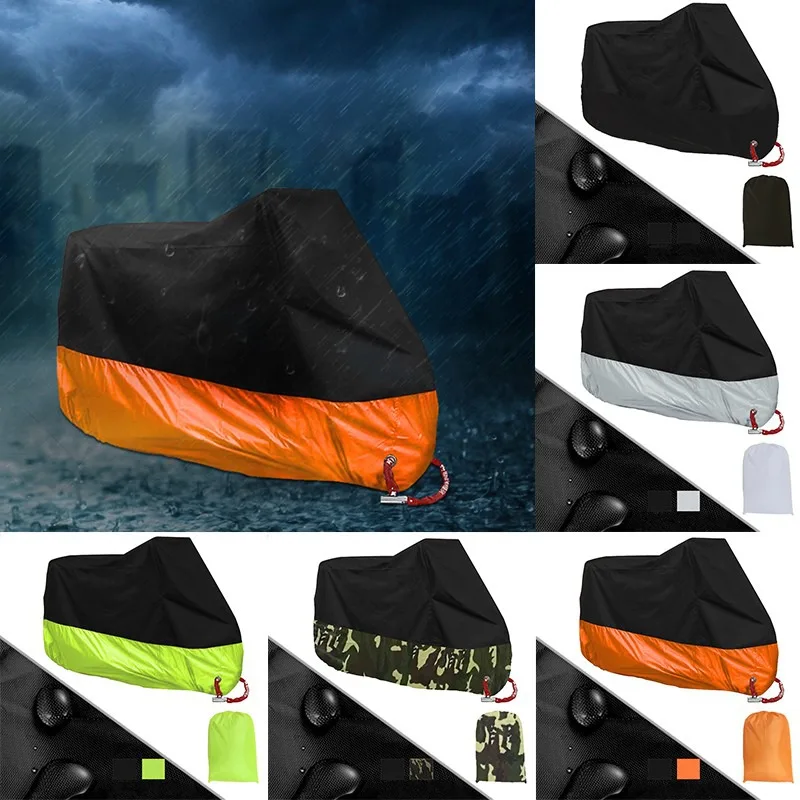 Waterproof Sun Motorcycle Cover Electric Bicycle Cover Dustproof UV Protector Portable Outdoor Rainproof Rain Cover