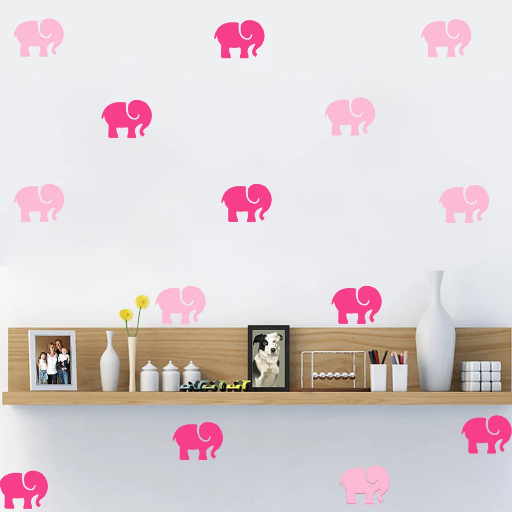Мультяшный слон наклейка на стену для детской комнаты художественный декор