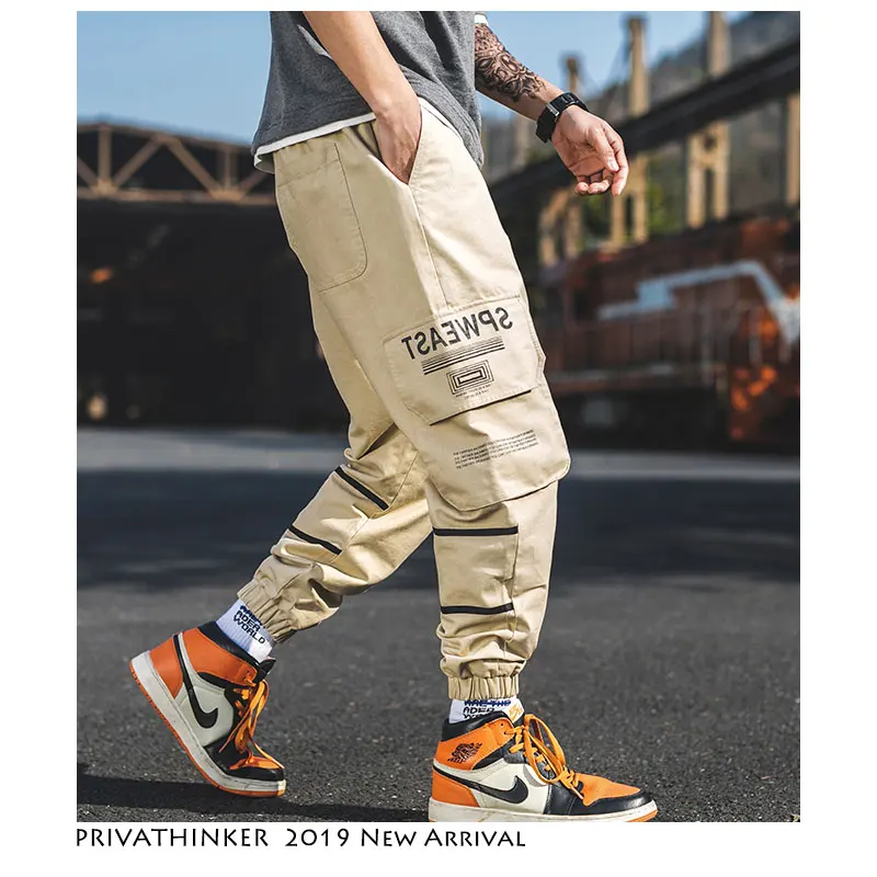 Privathinker брюки карго шаровары 2020 Весенняя забавная уличная одежда японский хип-хоп