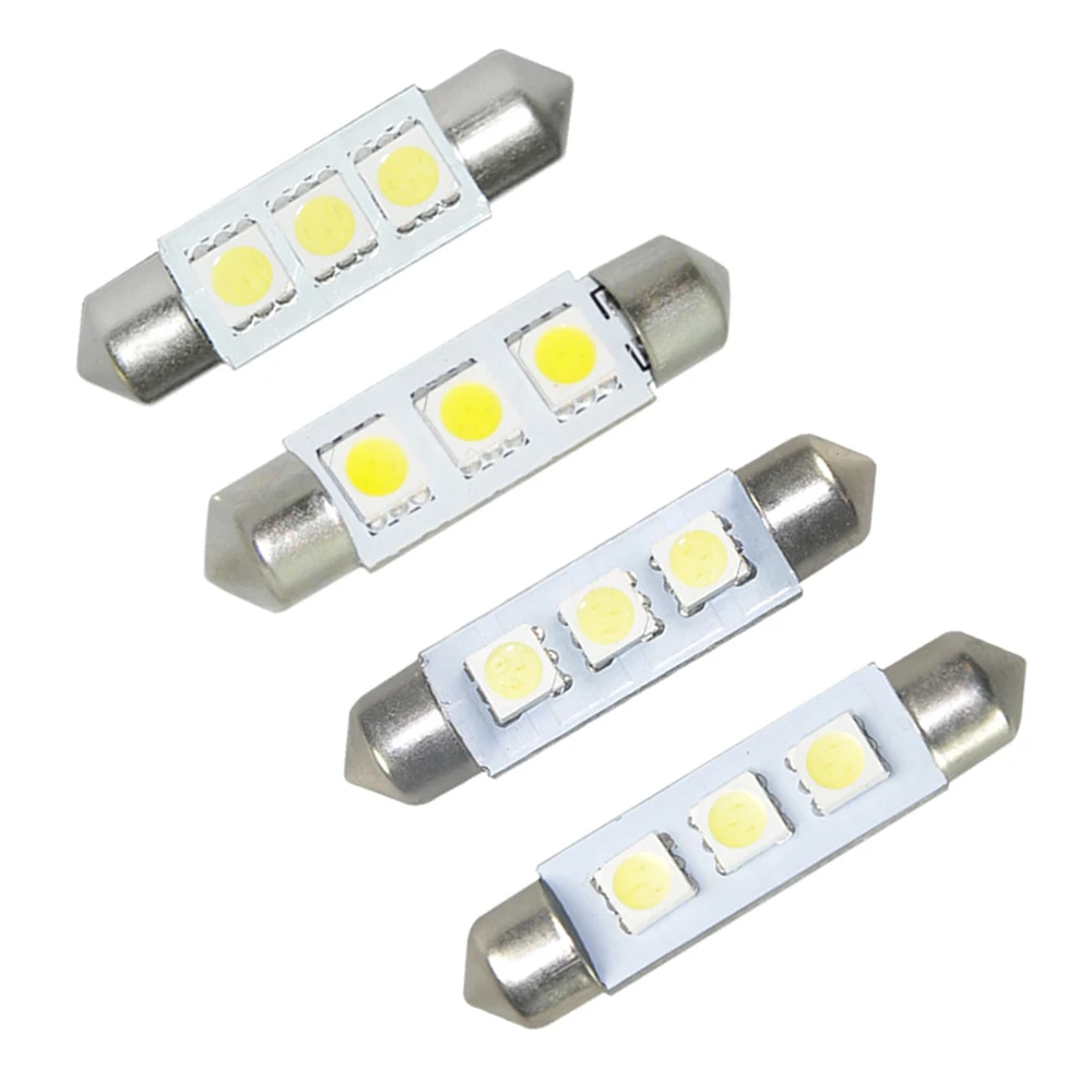 2 шт. белый 36 мм 39 42 44 3 светодиодный 5050 SMD Festoon купол автомобильный светильник
