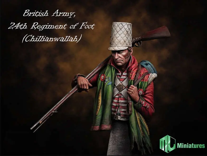 X 121 британская армия 24 й полк ног|regiment| |