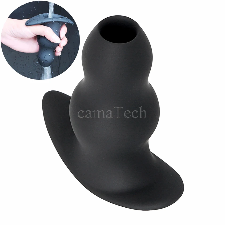 Силиконовая Анальная клизма с открытым отверстием camaTech пробка для очистки