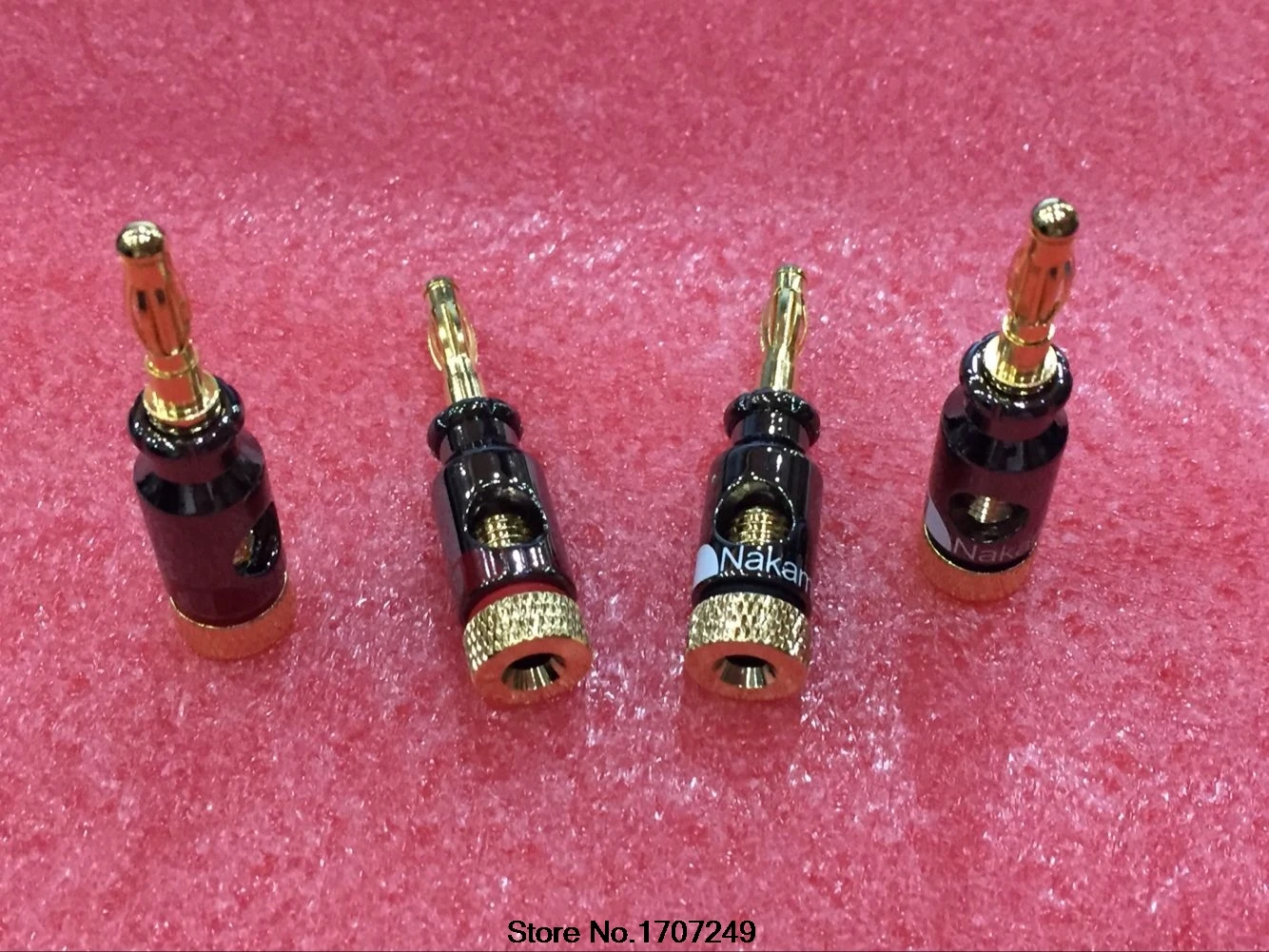 8 шт. Nakamichi 4 мм банановый штекер спирального типа 24 К золотой винт стерео динамик