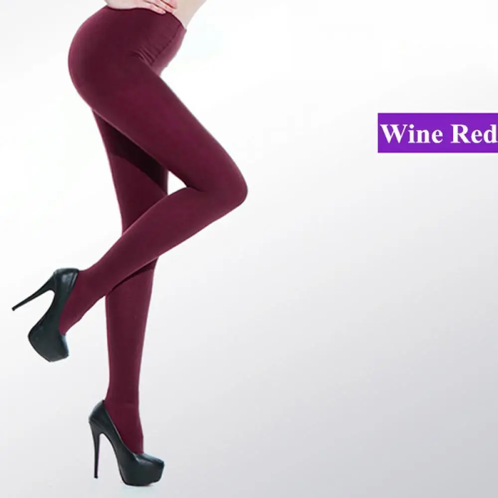 Новые модные женские осенне-зимние пикантные носки разных цветов - Цвет: Wine Red