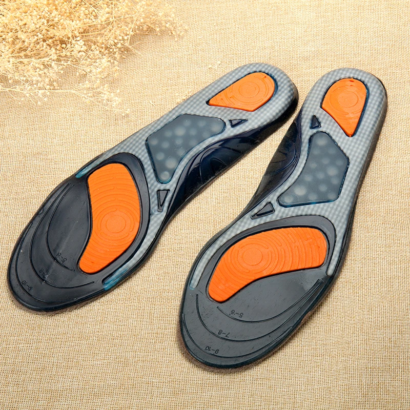Gel insoles winter thick velvet warm insoles imitation wool insoles sweat-absorbant breathable thermal insoles
