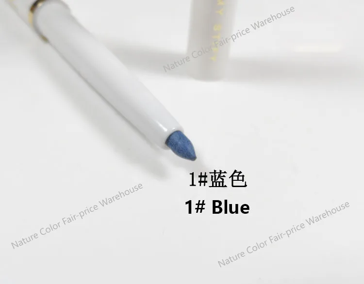01 - Blue 1 шт., вращающийся карандаш для губ, стойкая Косметическая подводка для глаз, ручка для губ, водостойкая, красивый красный карандаш для губ, белый, черный, косметика - Цвет: 01 - Blue