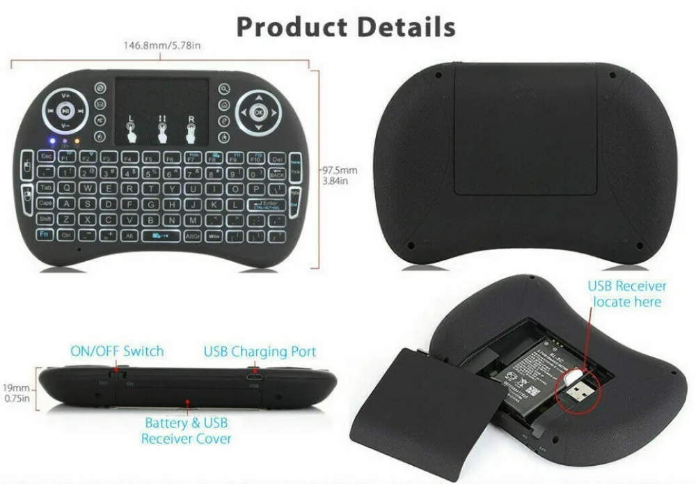GTmedia GTS приемник DVB-S2 Amlogic S905D android 6,0 tv BOX 2 ГБ 8 ГБ спутниковый Телевизор с bluetooth клавиатурой air mouse