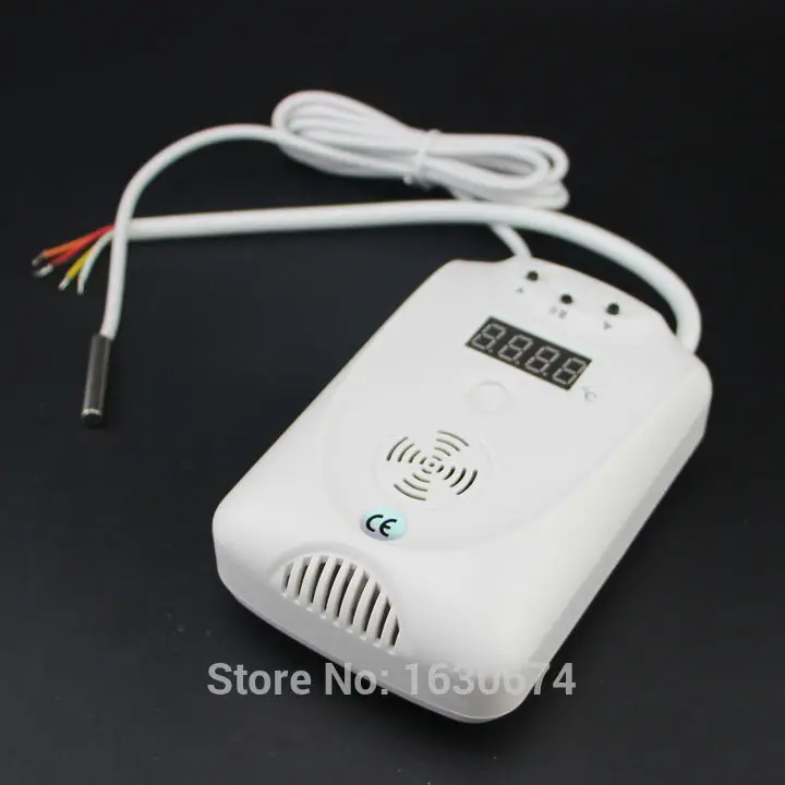 Бесплатная доставка! провод с регулируемой температурой детектор Светодиодный