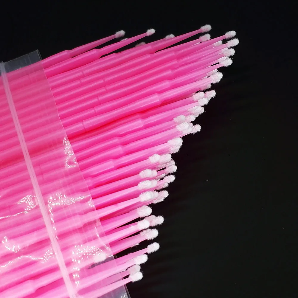 Кисти Одноразовые среднего размера без ворса для наращивания ресниц 100 шт.|eyelash extension tools|extension toolslash lashes |