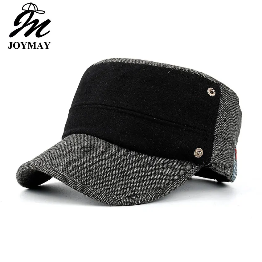 Новая зимняя Регулируемая Кепка Joymay унисекс военные шапки модная повседневная