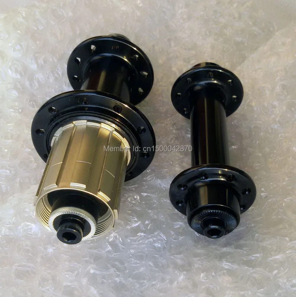 Втулка для дорожного велосипеда Powerway R13 передняя и задняя 16/20 отверстий черная