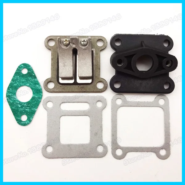 Тростниковый клапан и впускной коллектор прокладки 47cc 49cc 2-тактный Мини Мото ATV