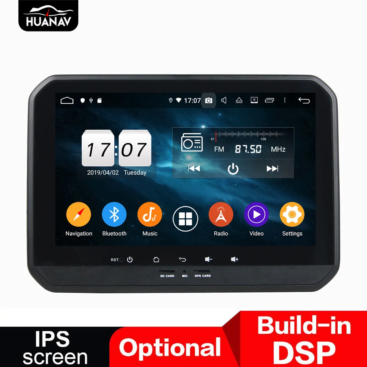 Автомобильный DVD-плеер с GPS-навигацией DSP Android 9 0 для Suzuki IGNIS 2017 2018 Авторадио