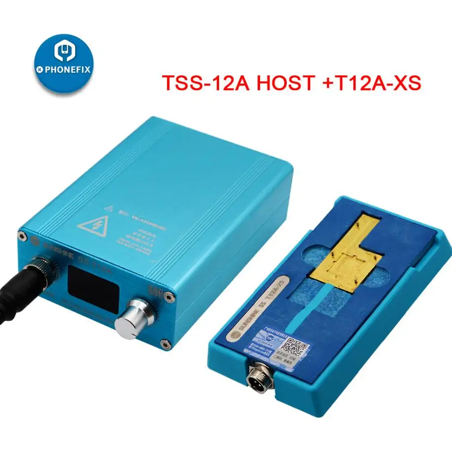 T12A-XS SS-T12A нагревательная станция с нагревательным канавком для iPhone 6 7 8 X XS XSMAX cpu демонтажная станция предварительного нагрева для ремонта iPhone - Цвет: T12A-XS