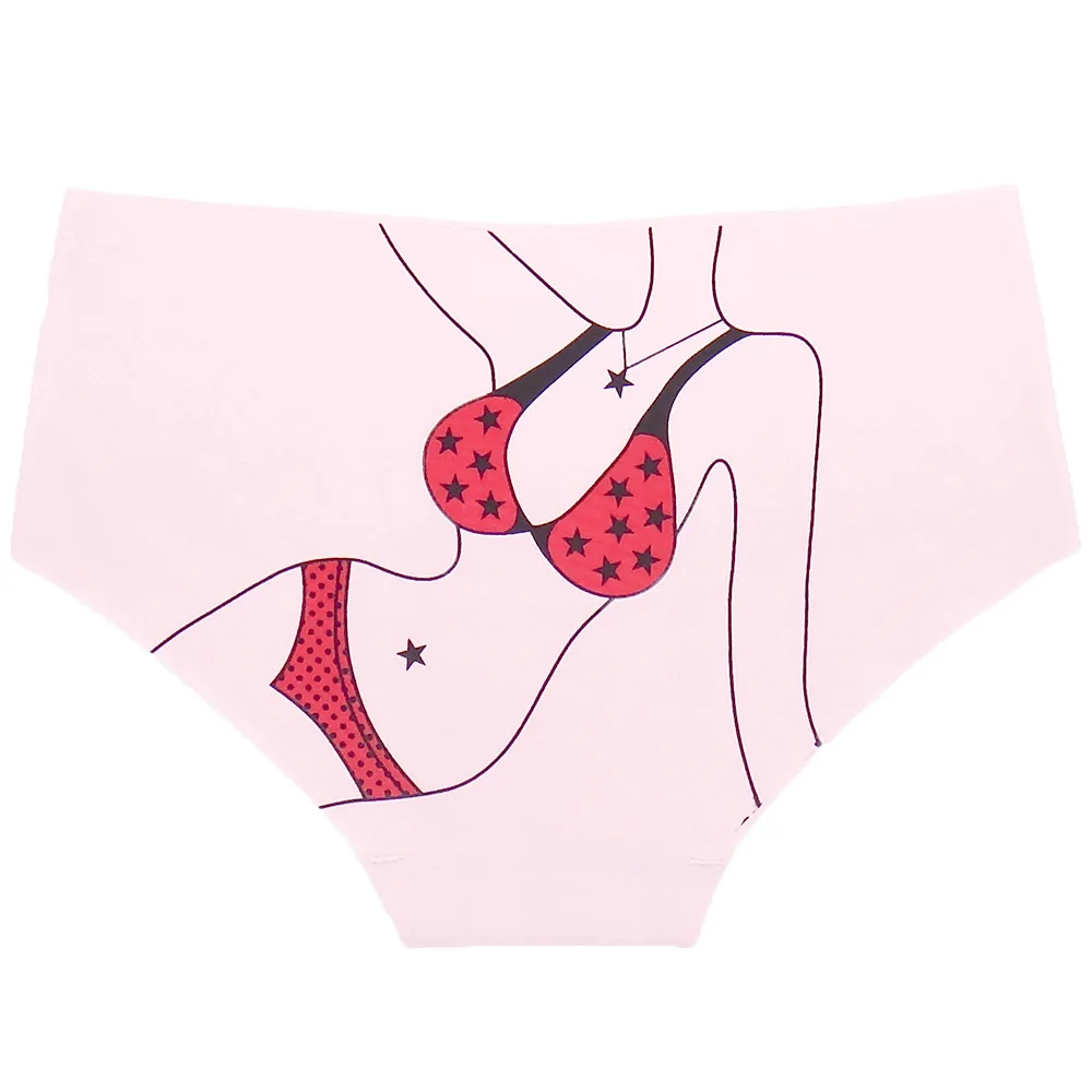 6 шт./лот хит продаж бесшовные трусики сексуальные с рисунком для девочек трусы