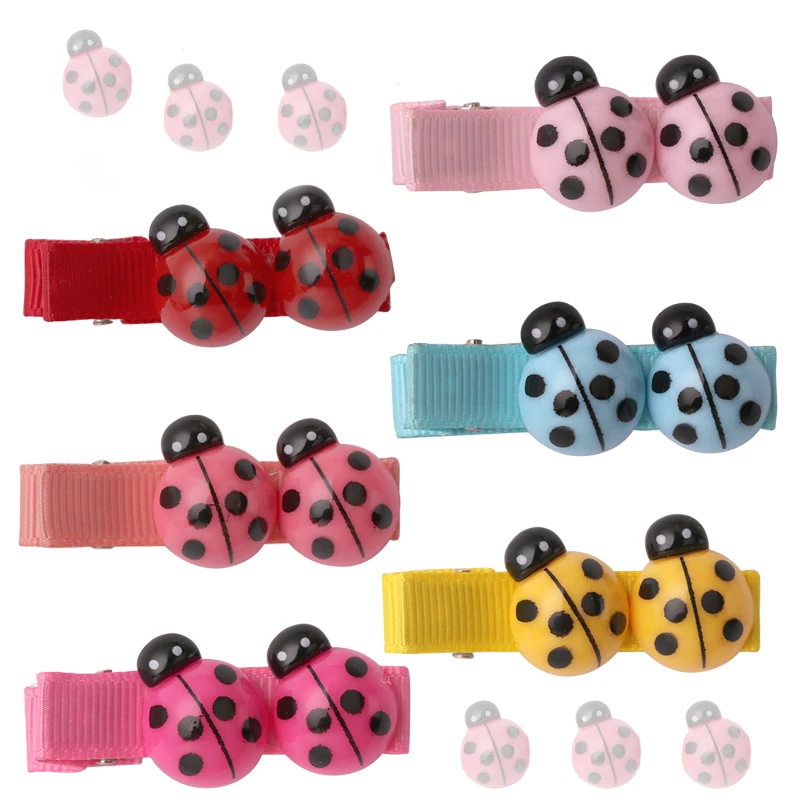 5 шт./лот креативные детские заколки &quotБожья коровка&quot для маленьких девочек