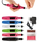 Электрический аппарат для маникюра и педикюра, набор фрез с европейской и американской вилками для удаления гель-лака, набор фрез для полировки ногтей