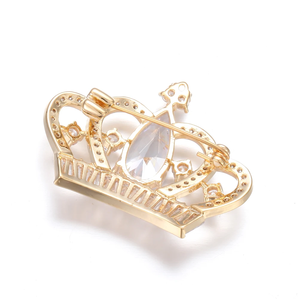 Женская брошь в форме короны King Cap с кубическим цирконием свадебное платье модные
