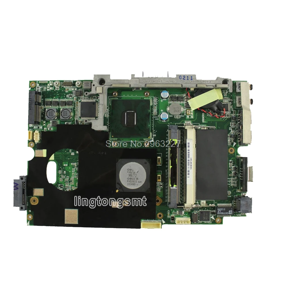 K50C материнская плата 14/15hd REV 2 1 USB2.0 For Asus K40C X5DC для ноутбука teste OK|Материнские платы|