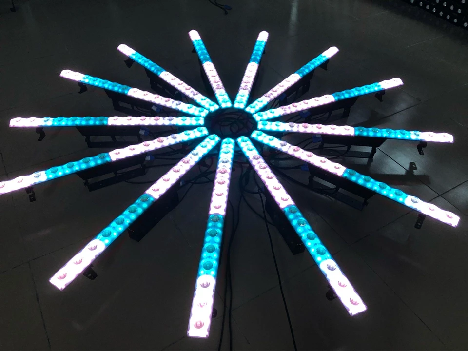 Светодиодный луч и стирка 2в1 светодиодный светильник 12x5 Вт RGB 3в1 теплый белый 72 шт. RGB 3в1 SMD 5050 Светодиодный дежурное освещение DMX dj disco
