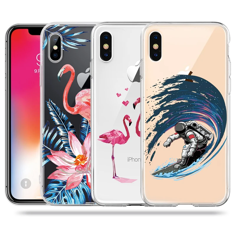 Модный милый чехол с рисунком кактуса ананаса для iPhone X XS Max XR 7 8 6 6S Plus 10 5 S 5S SE ультратонкий ТПУ чехол для телефона s