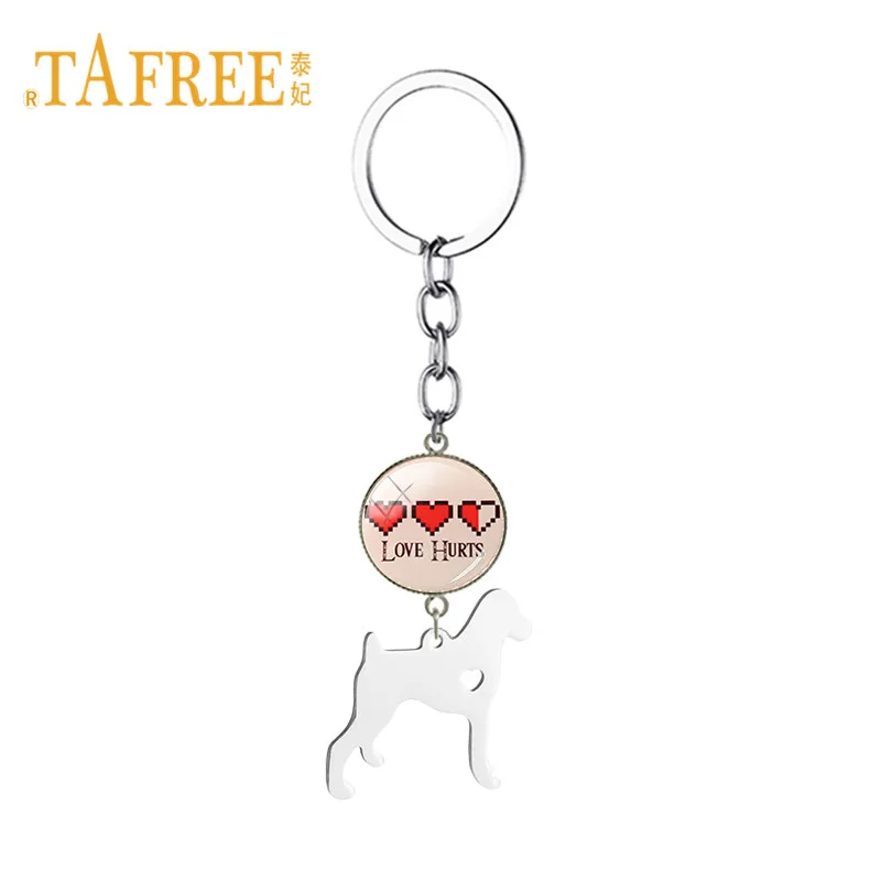 TAFREE изысканный брелок для собак из нержавеющей стали немецкая короткошерстная