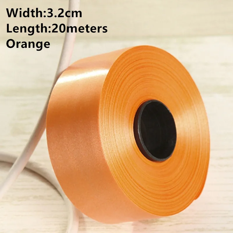 3.2cm Orange Новинка 1 рулон Width1cm-3.2cm бумажная лента ветровой колокольчик может быть завязана с воздушным шаром может быть разорвана пластиковые ленты можно свернуть ленту - Цвет: 3.2cm Orange