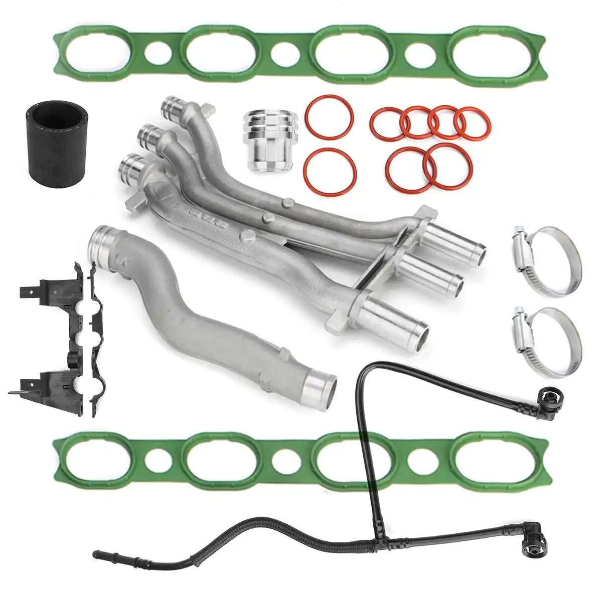 Высокое качество для Porsche Cayenne 955 2003-2006 смещение 4,5 V8 двигателя автомобиля охлаждающая труба алюминиевая охлаждающая водяная труба