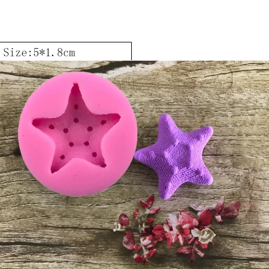 Aouke Мэнди виды ракушек Форма Силиконовые формы торта помадка украшения