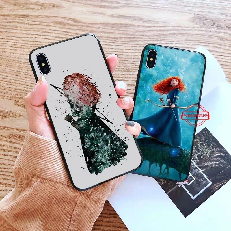 

Brave Princess Movie Silicone soft Case for iPhone 5 SE 5S 6 6S Plus 7 8 11 Pro X XS Max XR
