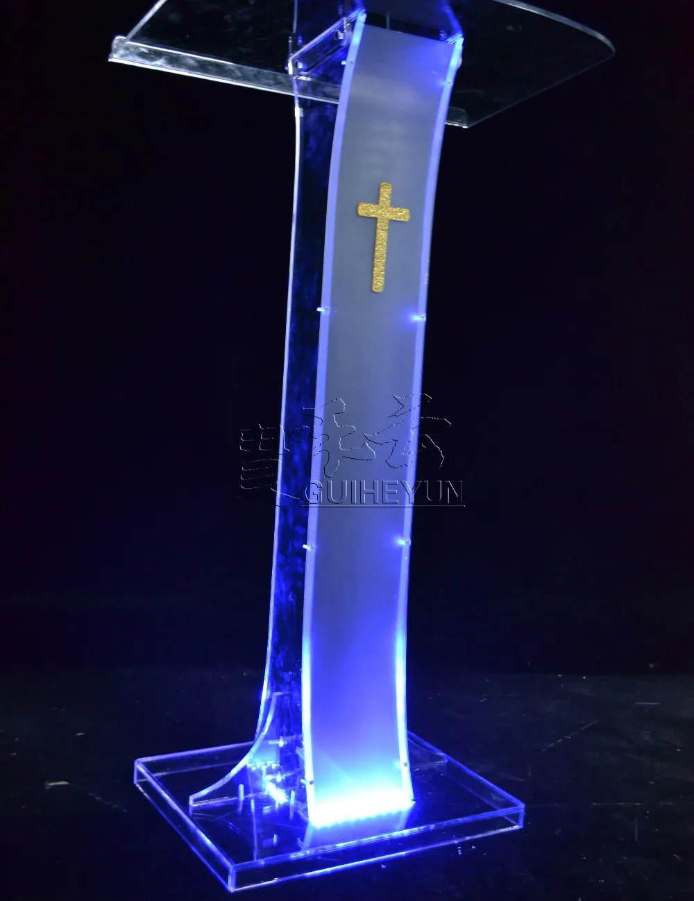Тонкий прозрачная акриловая Трибуна идеальная церковь или конференц зал дисплей