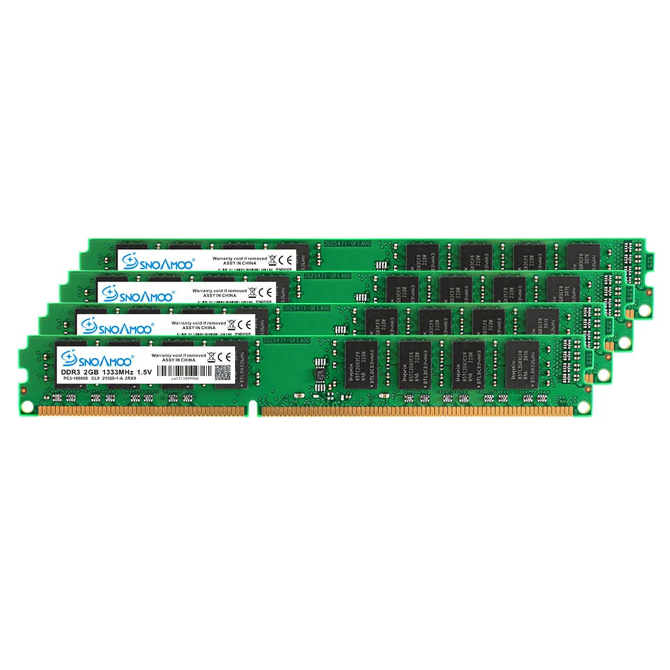 Память для настольного ПК SNOAMOO DDR3 ОЗУ 4 Гб 1333 МГц PC3 10600S 240 pin 2 1600 DIMM Intel компьютера