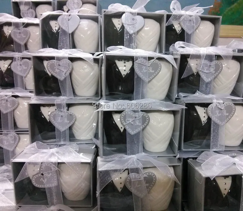 5 пар/лот Филиппинский керамический шейкер для соли и перца невесты жениха