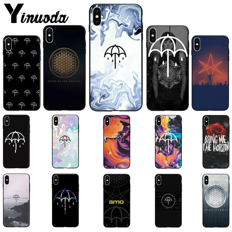 Мягкий силиконовый чехол Yinuoda BMTH Bring Me the Horizon из ТПУ для телефона Apple iPhone 8 7 6 6S Plus X XS