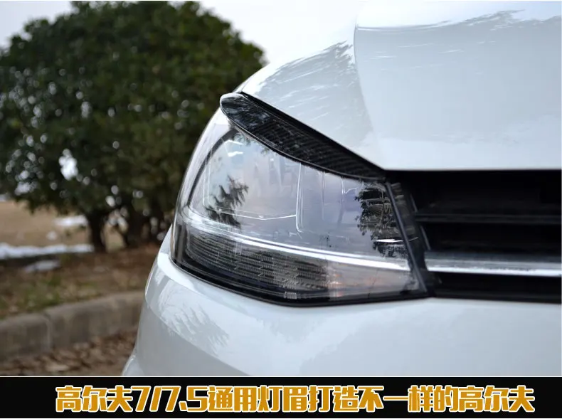 АКД углеродного волокна фары веки наклейки для автомобиля Volkswagen Golf 7/7. 5 MK7 GTI R Rline автомобиль спортивный стиль