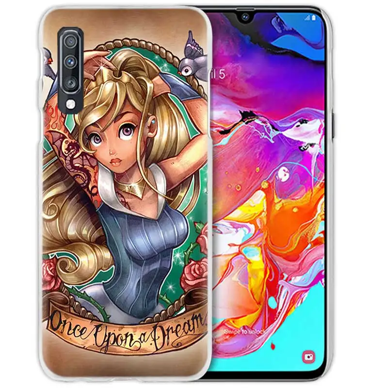 Принцесса Ариэль маленькая чехол с русалкой для samsung Galaxy M40 A50 A80 A70 A60 A40 A30 A20e A10 J4 J6 плюс J8 жесткий чехол из поликарбоната