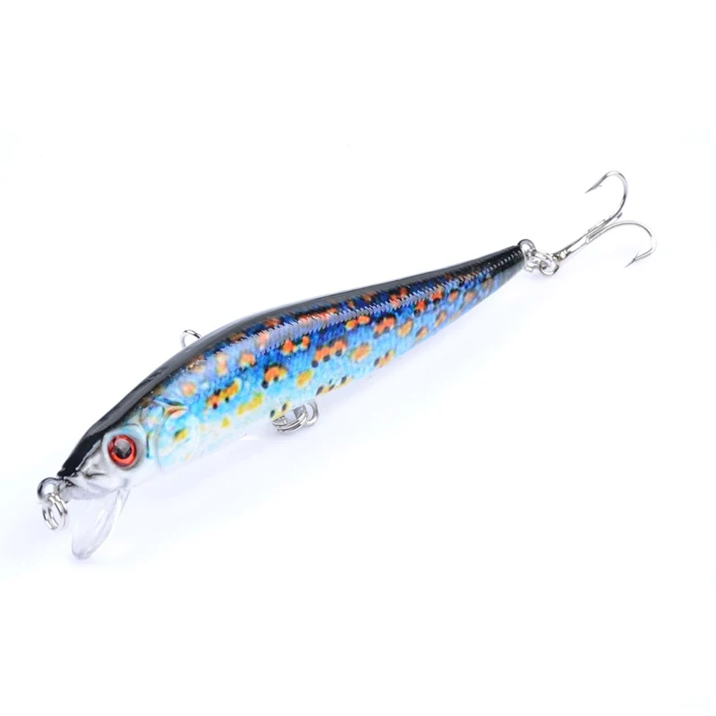 1Pcs fishing lure wobbler minnow isca artificial Bionic Painted lures 3D Eyes tackle leurre 10cm 10g Hard | Спорт и развлечения