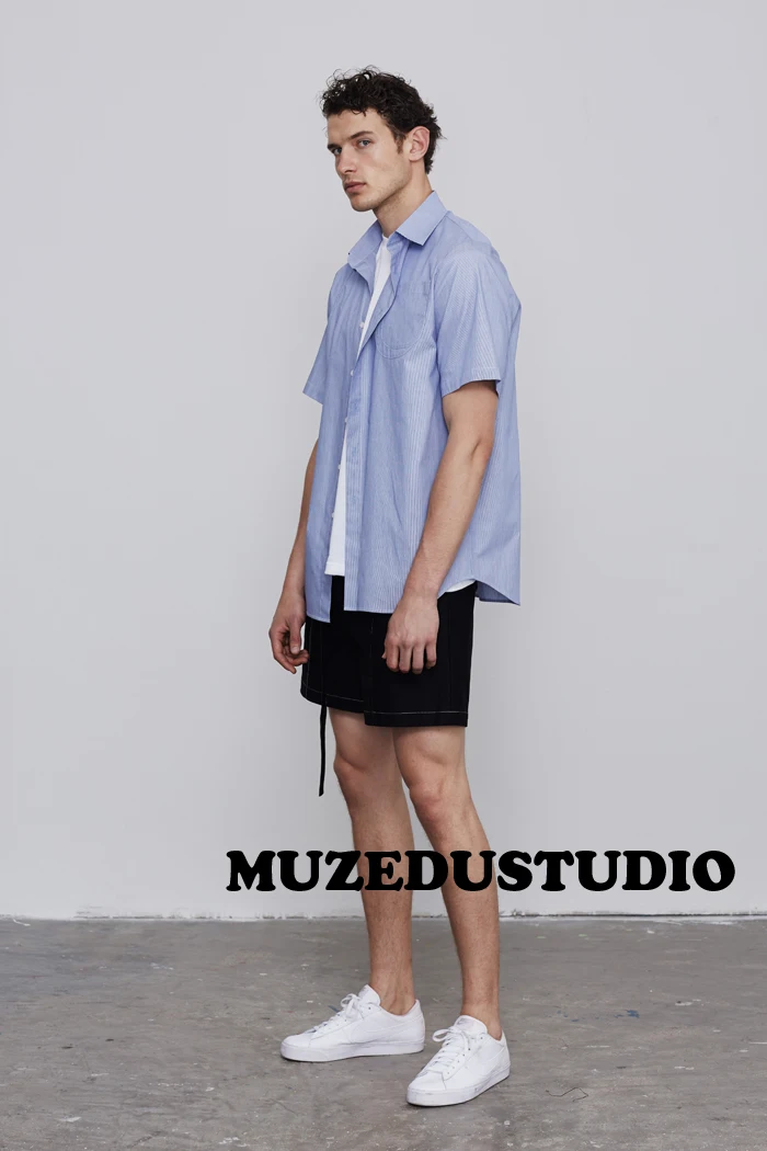 2018 новая мужская одежда стилист волос GD модные белые декоративные линии шорты