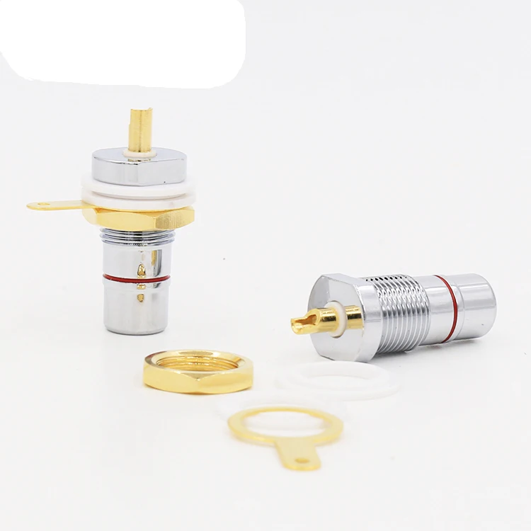 4 шт. разъём RCA с родиевым покрытием|female plug|female plug socketsocket panel |
