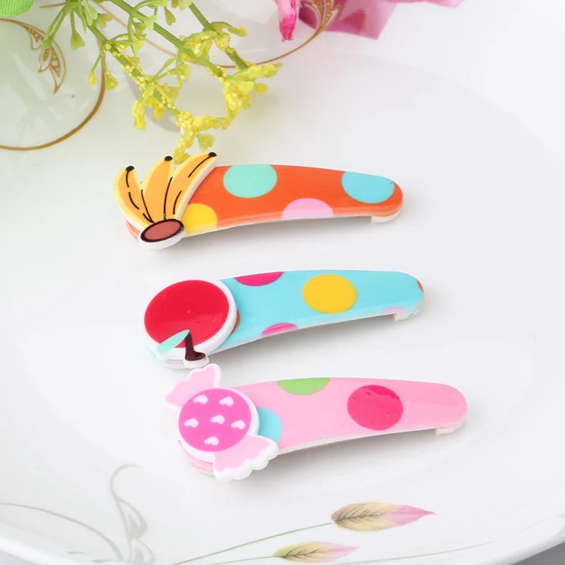 Заколки для волос C MISM новые милые заколки с фруктовым принтом конфет аксессуары