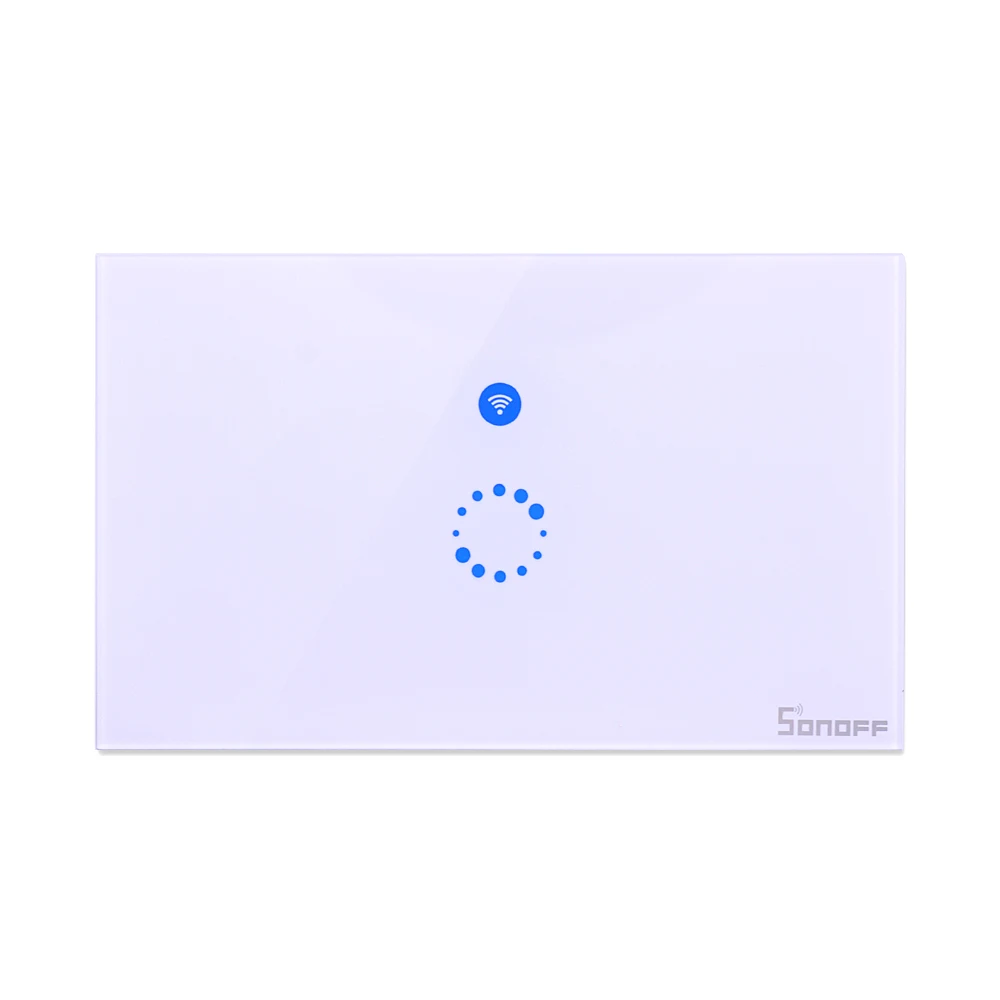 Интеллектуальный выключатель света Sonoff сенсорный US/EU штекер настенный Wifi