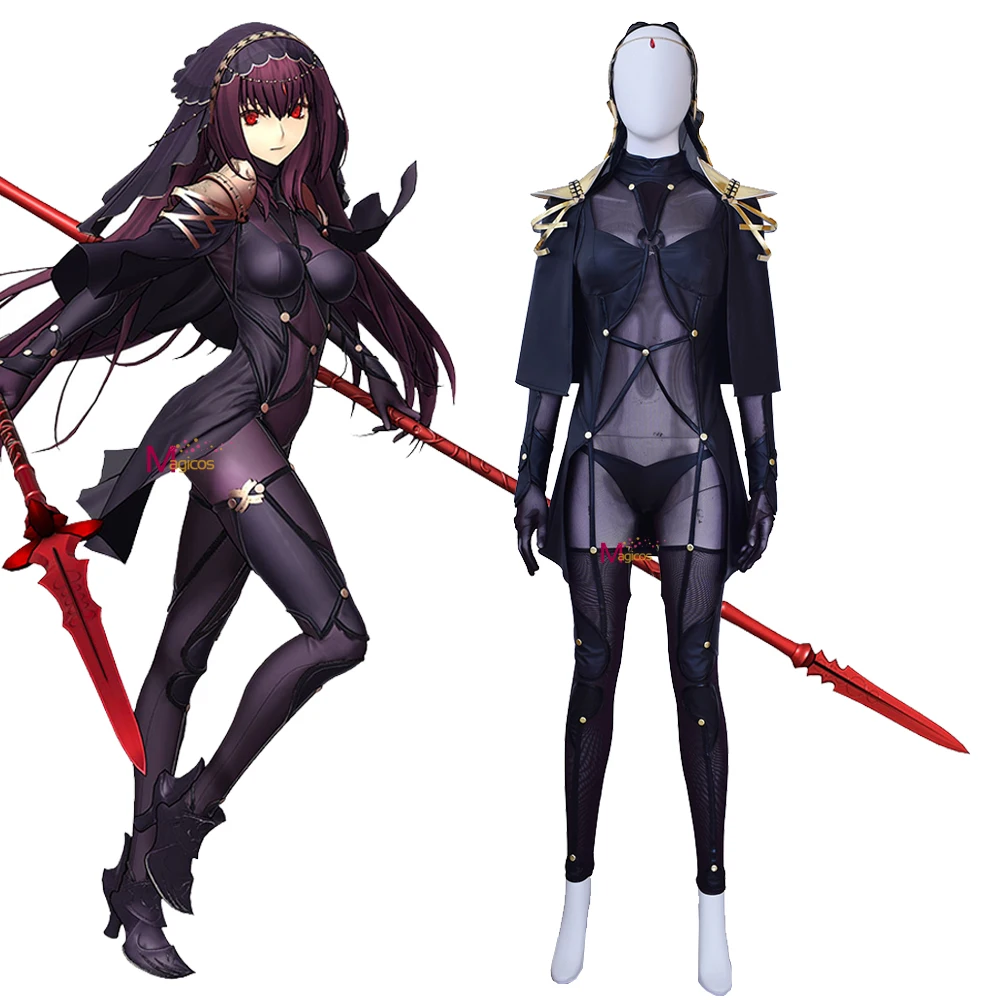 Аниме Fate Grand Order Scathach Косплей Костюм EXTELLA LINK Lancer Высокое качество костюмы на