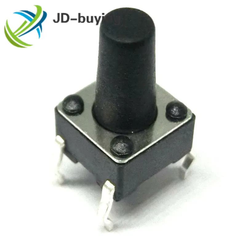 20 шт 4Pin 6*6 микро тактовый кнопочный переключатель DIP 6x6x4. 3/5/6/7/8/9/10/11/12/13/14/15 мм 4 3 5 6 7 8