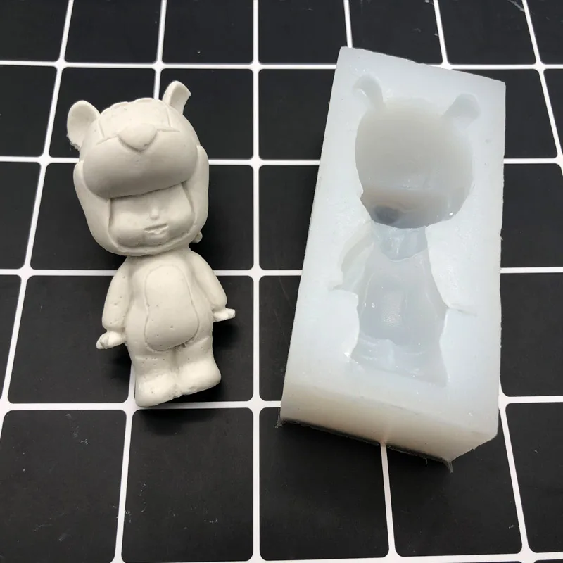 Silicone Bear Series Mold by Aouke for DIY Fondant, Mousse Cake, Chocolate, and Fudge Making image 3