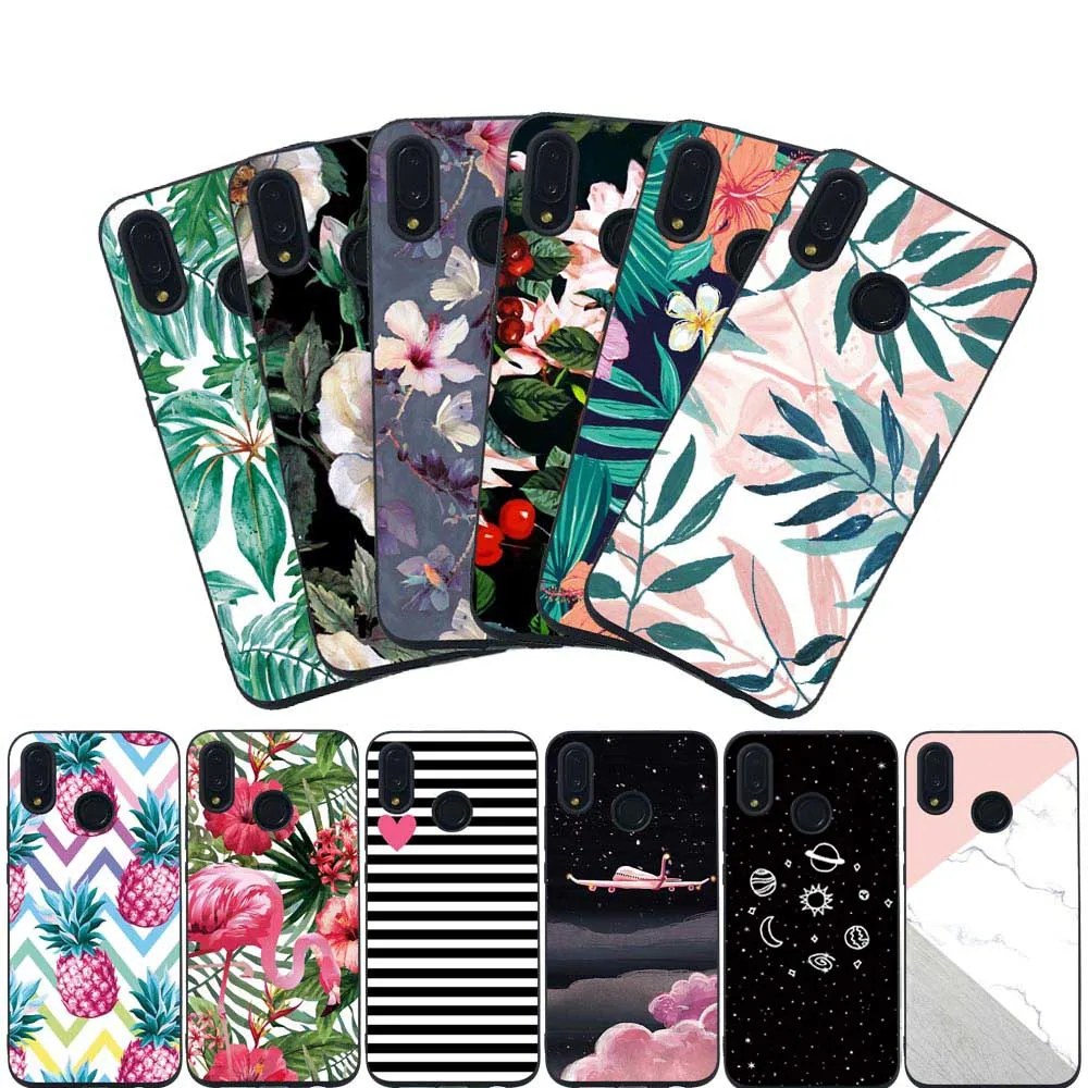 Filecase Phone Cover For Huawei P30 Lite Pro Case Soft TPU Silicone Covers Shell Nova 4e 4 e Flowers Funda |