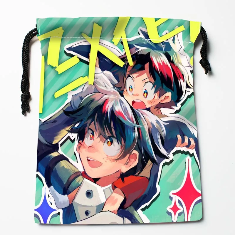 Custom Hero Academia Drawstring Bags Printed gift bags More Size 18*22cm Compression Type |