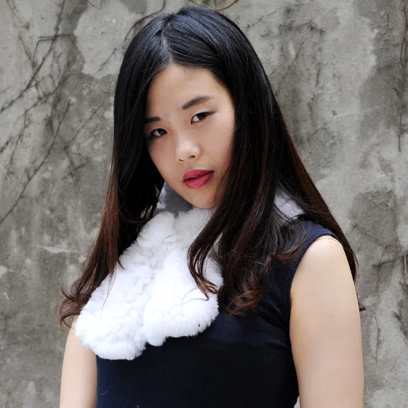 Бесплатная доставка стандартная цена зимние модные вязаные шарфы из меха