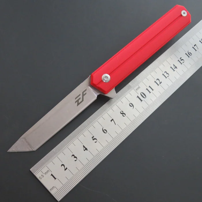 EF65-Red-A1 Высокое качество EF65 нож D2 стальное лезвие G10 Ручка шарикоподшипник складной нож открытый охотничий Походный нож Нож EDC инструмент - Цвет: EF65-Red-A1