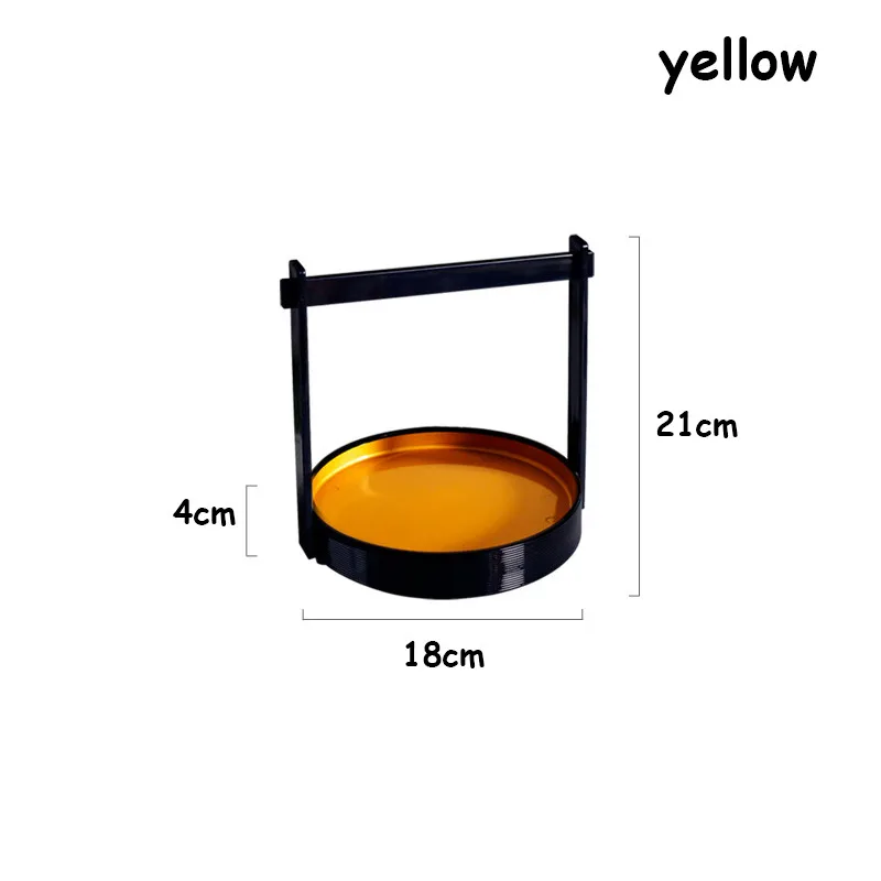 Yellow Тарелка для суши, тарелка для сашими продуктов, поднос, посуда, деликатная ABS ручная корзина, тарелка для ресторана, торта, держатель для картофеля, фри, корзина темпура, 1 шт - Цвет: Yellow